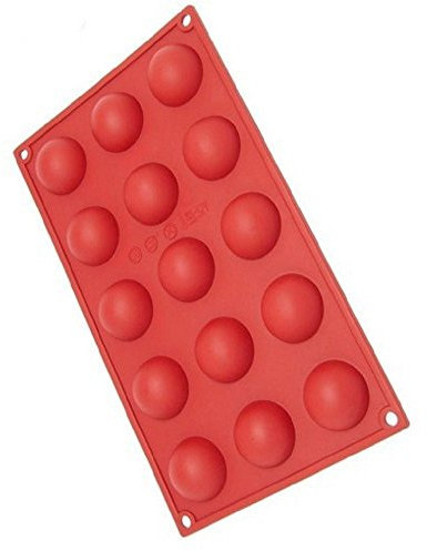 Stampo In Silicone Platinico Semisfera 15 Impronte Ø 4 cm Pavoni