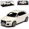 Spark A-U-D-I Q3 RS 8U SUV Weiss 1. Generation Ab 2011 Ab Facelift 2014 1/43 Modell Auto