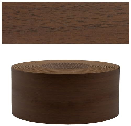Mprofi MT® - Chant Melamine | 45mm X 20m | Bande de Chant Noyer | Epaisseur 0,50mm | Facile à Appliquer | pour Étagères, Meubles & Panneaux | Chant Thermocollant Durable