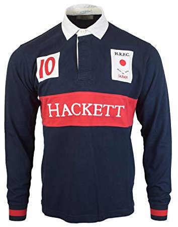Hackett London Herren Poloshirt Japan Rugby, Blau (Navy 595), X-Large (Herstellergröße: XL)
