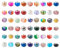PandaHall Lot de 100 perles européennes en verre soufflé et verre de couleur mixte avec noyau argenté pour bracelets à breloques européens en maille serpent