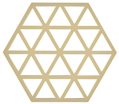 Zone Denmark Triangles Topfuntersetzer/Untersetzer für Töpfe, Silikon, 16 x 14 cm, Warm Sand