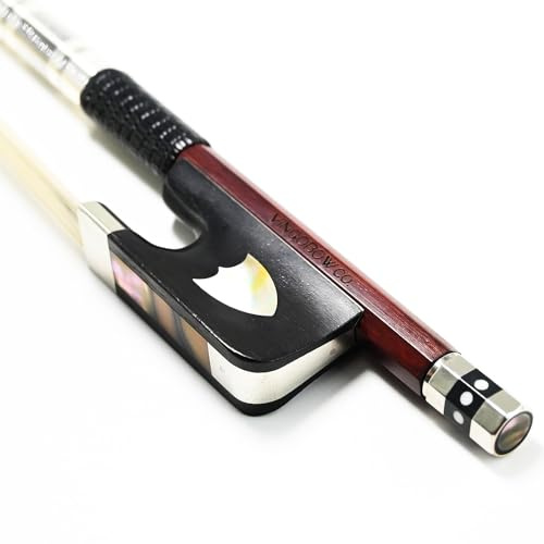 VINGOBOW Full Size Pernambuco Cello Bow for Professional Players Deep and Poweful Sound Natural Horsehair, Art No.430C (1/2)