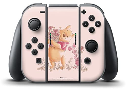 DeinDesign Skin kompatibel mit Nintendo Switch Controller Folie Sticker Winnie Puuh Ferkel Offizielles Lizenzprodukt Disney