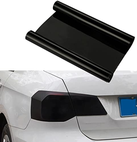 NewL 40cm x 152cm Extra Wide Self Adhesive Auto Car Tint Headlight Taillight Fog Light Vinyl Smoke Film Sheet Sticker Cover (Black)