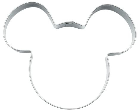 BekkiB - Cortador de galletas con forma de ratón, cabeza de ratón, aprox. 8 cm, cortador de acero inoxidable, apto para lavavajillas - 880734