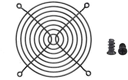 Easycargo 10pcs 120mm Fan Grill 120mm Guard Black with Screws Black (120mm)