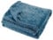 Baroni Home Coperta di Pile, Plaid Invernale Morbido per letto e divano, Coperta Matrimoniale, Colore Ottanio, 150x200 cm