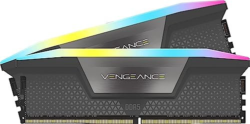 CORSAIR VENGEANCE RGB DDR5 32GB (2x16GB) DDR5 6000MHz CL36 AMD EXPO Intel XMP iCUE Memoria Compatibile per Computer - Grigio (CMH32GX5M2D6000Z36K)