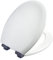 Bemis New York Ultra-Fix Slow Close White Moulded Wood Toilet Seat | WC seat That Will not Loosen and fits Most Toilets | Ultra-Fix Bottom fix | Water-Based Paint for Easy Clean | Quick Installation