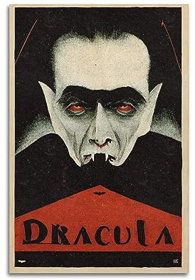VZRSQZK Dracula-Poster, dekoratives Gemälde, Leinwand-Wandposter und Kunstdruck, modernes Familienschlafzimmer-Dekor-Poster, 20 x 30 cm