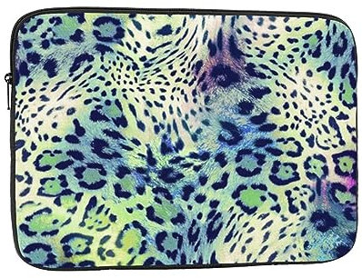 Laptoptasche mit Leopardenmuster, wasserdicht, stoßfest, leicht, kompatibel mit 43,2 cm (17 Zoll) Laptop