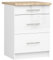 AKORD | Küchenschrank mit Arbeitsplatte - Oliwia S60 | Küchenunterschrank mit 3 Schubladen | Unterschrank Küche 60 cm Breit | ABS-Kante 18 mm | 46 x 60 x 85 cm | Weiß | Weiß glänzend