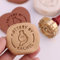 ATIJAA 1 Stück individueller Keramikstempel, 12 mm Dicker Messingstempel, Musteranpassung akzeptieren, personalisierter Seifenstempel für Keramik, Geschenk für Töpfer