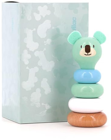 Vilac 8085G Stapelbar aus Holz von Boizoos, Alice der Koala, Mehrfarbig