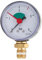 tecuro Heizungsmanometer 0-4 bar, Ø 63 mm - 3/8 Zoll Anschluss radial (unten), selbstdichtend, mit justierbarem Stellzeiger