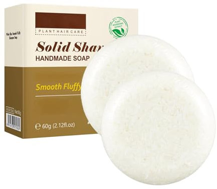 60g*2 Haar Shampoo Bar, Reiswasser Shampoo Bars für Haarwachstum & Stärkung, Naturseife als festes Duschgel und festes Shampoo, Nährend, Volumenstärkend und Stärkend soap (7)