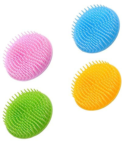TOBBOMEY 4stücke Praktische Teiliges Massagekämme Komfortable Haarbürsten Für Kopfhautpflege Geeignet Für Nasses Und Trockenes Haar Für Männer Und Frauen Zufälligen Farben