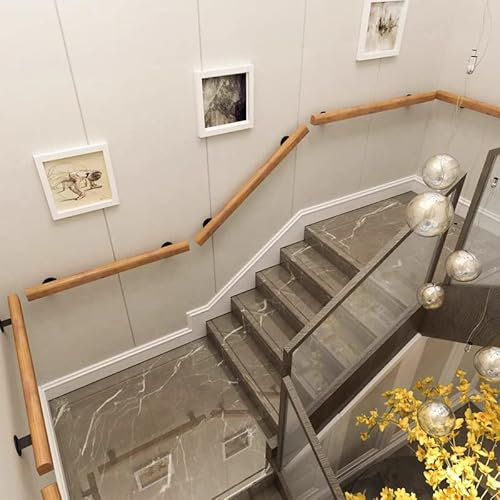 Massivholztreppe il Anti-Rutsch Wandmontage Ältere il für Zuhause Innentreppen 570 cm