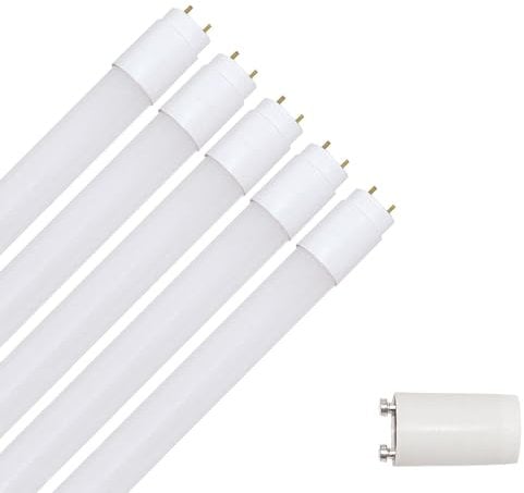 NCC-Licht 5 x LED Röhre 120cm 17W/860 G13 Tageslichtweiß 6000K, Ersatz für 36W KVG T8 Leuchtstoffröhre mit Starter