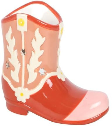 Something Different Cowboystiefel-Ölbrenner (Einheitsgröße) (Orange/Weiß)