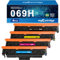 MYCARTRIDGE 069H 069 Toner Kompatibel für Canon 069H Toner Cartridge (Mit Chip) für CRG-069H CRG-069 für Canon i-Sensys MF752Cdw LBP673Cdw MF754Cdw （Schwarz Cyan Magenta Gelb, 4 Pack）
