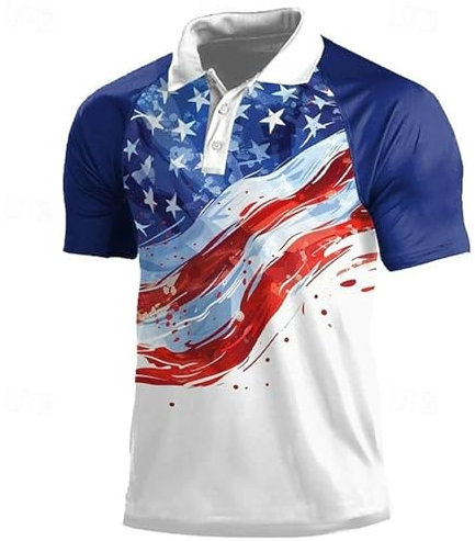 Poloshirt Herren Leichte Mode Casual Kurzarm Temperament Vintage Persönlichkeit Trend Streetwear Einzigartig Muster 3D Digitales Drucken T-Shirt AA-07 5XL