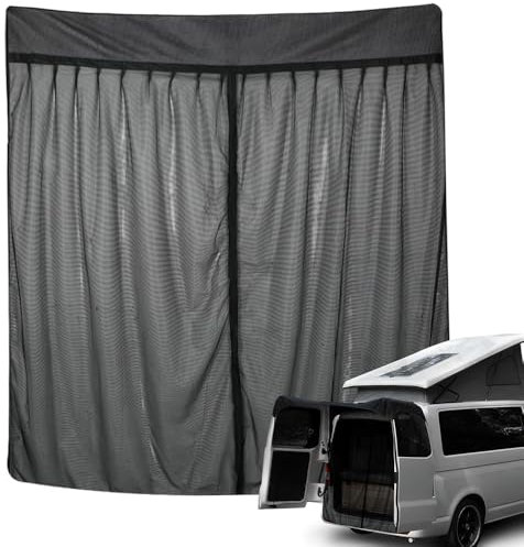 Mosquitera de una Sola Capa para Puerta Trasera de Coche para FIAT Ducato, Red de Protección contra Insectos Mosquitera Transpirable para Acampar al Aire Libre