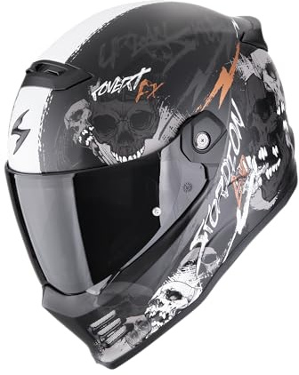 SCORPION COVERT FX SKULLZ Matte Black-Grey-Gold M