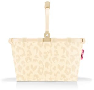 reisenthel carrybag XS leo vanilla – Stabiler Einkaufskorb mit praktischer Innentasche – Elegantes und wasserabweisendes Design