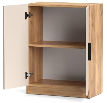 SHIITO | Modelo Elba - Mueble Bajo 2 Puertas | Acabado Mauvella-Beig