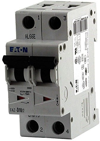 Eaton 278761 Disjoncteur, 20 A, 2P, C-Char