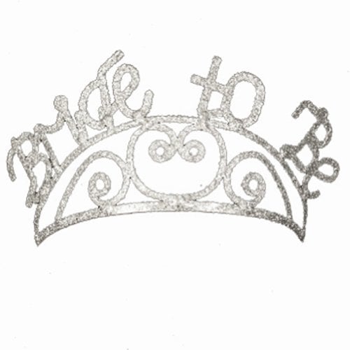Beistle 60635 Glittered Metal Bride to be Tiara