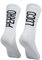 PERRO LOCO CLOTHES Ultradünne Kompressions-Radsocken, Sommer, atmungsaktiv, antibakteriell, Kompression. Ultraleichtflugzeug. (DE/NL/SE/PL, Numerisch, 43, 45, Regular, Regular, Weiß)