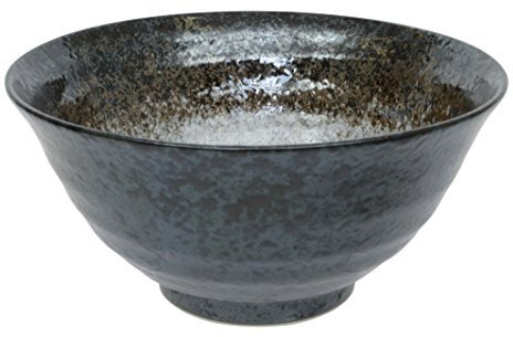 Tokio Design Studio MINOYAKI Schüssel, Porzellan, Weiß/Schwarz, 20 x 10 cm