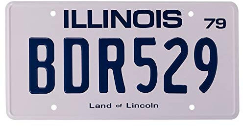 ASVP Shop Blues Brothers - Bluesmobile - BDR529 - Metal Stamped - Replica Prop - Licence Plate - Movie Prop - Decor