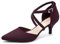 Greatonu Damen Pumps mit Knöchelriemchen und Kittenheel Pointed Toe Burgund Größe 40 EU