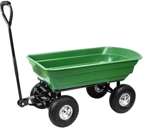 Komodo GARDEN DUMP TROLLEY Tipping Wheelbarrow Tip Truck