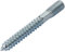 AERZETIX - C44772 - Satz von 10 Schraube mit doppelgewinde stockschrauben - stehbolzen für schraube - schraubstift - metall holz mit oder ohne dübel - Ø10x80mm - aus verzinktem stahl - farbe silber