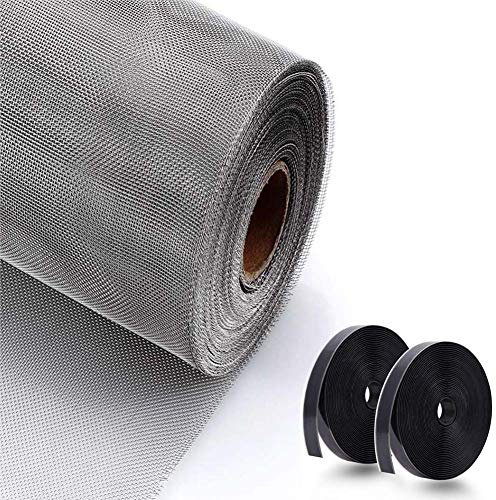 YINN Safety Cat Net Window Protection Mesh Screen Guard,Strong Anti-Mosquito Bug Fly Screen,Tear-proof Cat Bird Isolation Net,Self-Adhesive Door Window Mesh Curtain