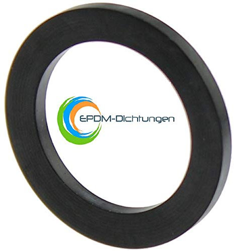 Flachdichtungen Gummidichtungen EPDM 3/8, 1/2, 3/4, G3/4, 1, G1, 1 1/4, 1 1/2, 2 für Sanitär, Garten, Bad, Küche, Handwerk (5 Stück, G3/4 24x16x3mm)