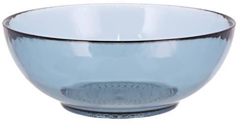 BITZ Kusintha Schale, Schüssel aus Glas, 20 cm, Blau