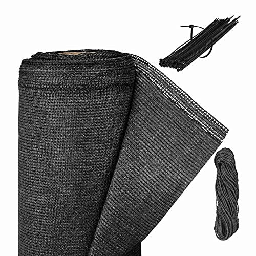 relaxdays Brise-Vue, 1 x 10 m, pour Jardin et Balcon, résistant aux intempéries et aux UV, Tissu HDPE, Anthracite