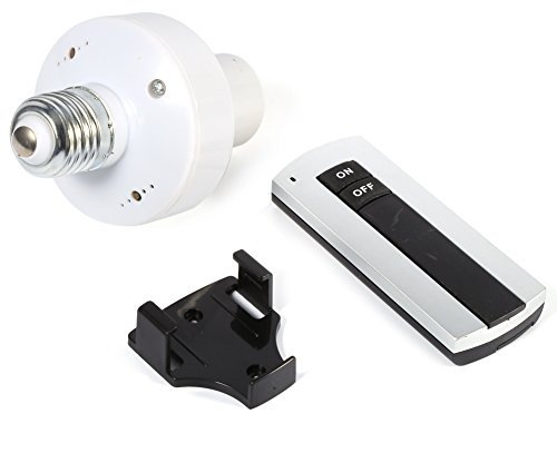 Pragmatic Douille de lampe de télécommande, E27 vis sans fil télécommande lampe support d'ampoule capuchon de prise interrupteur 220 V
