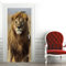 A.Monamour Türtapete Selbstklebend Türfolie Türposter 3D Löwe Mit Großer Goldener Mähne Tier Motiv Vinyl Folie Türdeko Tapete Wandbild Türaufkleber Türtattoo 85 x 215 cm