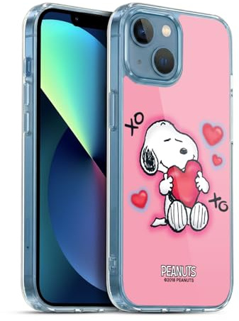 Head Case Designs Officially Licensed Peanuts XOXO Snoopy Boardwalk Airbrush Gel Case [Military Grade Protection] Compatible with Apple iPhone 13 Mini and Compatible with MagSafe