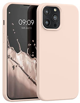 kwmobile Handyhülle für iPhone 13 Pro Max Hülle, für iPhone 13 Pro Max Case - Hülle Silikon - kabelloses Laden - Coconut Swirl