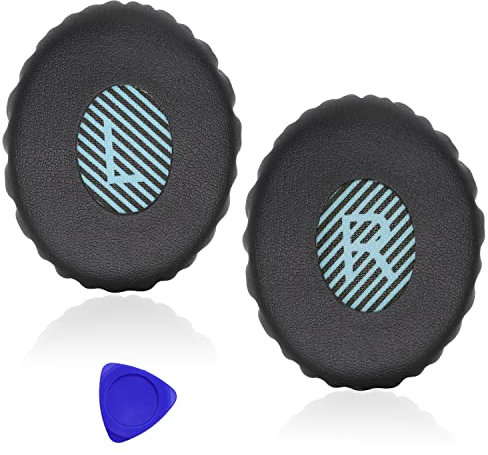 Professional Replacement Ear Pads for Bose On-Ear 2 (OE2 & OE2i)/ SoundTrue On-Ear (OE)/ SoundLink On-Ear (OE) Headphones, Premium Earpads Cushions with Softer Leather and Memory Foam, Black