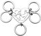 MeMeDIY 5 Stück Mutter Schwester personalisierte Herz Puzzle Keychain Customized für Freundin Liebhaber Edelstahl Schmuck Set Silber