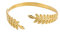Dreamtimes Greek Roman Laurel Leaf Armband für Frauen Edelstahlarmband Gold Farbe Laurel Leaves Wheat Ears Boho Bangle Party Schmuck (Gold)